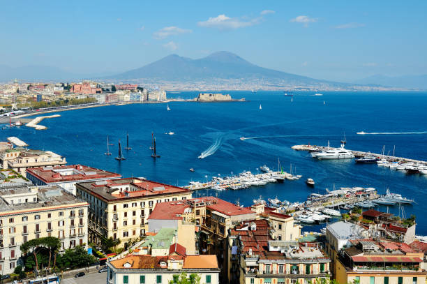 istock wonderful Naples panoramic view with Vesuvius 935342376