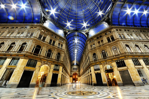 Galleria Umberto I in Naples, Italy4k 30fps