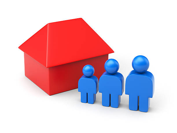 istock Family and house in simple figures 93534756