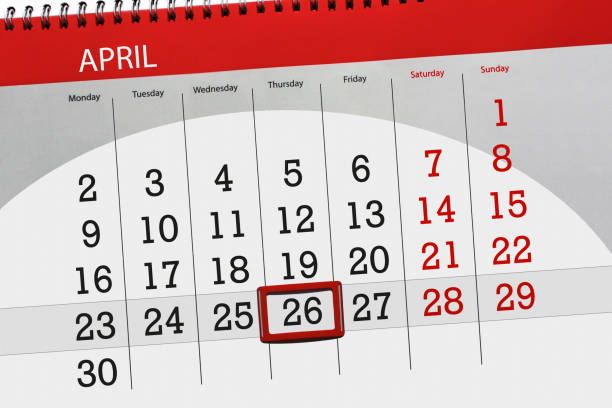istock The daily business calendar page 2018 April 26 935360486
