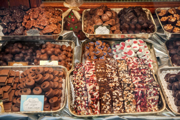 istock Chocolate sweets in the shop 935363600