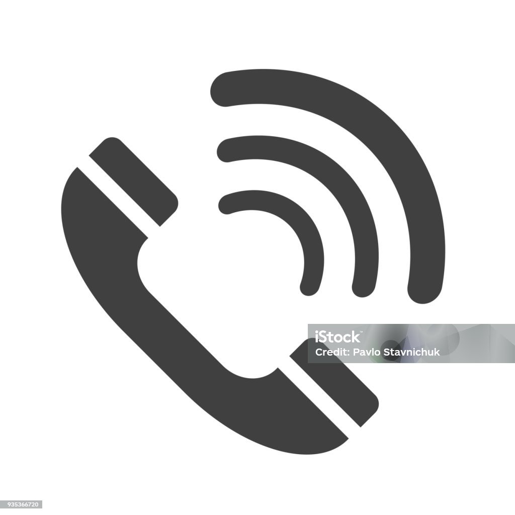 Gray handset icons - stock vector Telephone stock vector