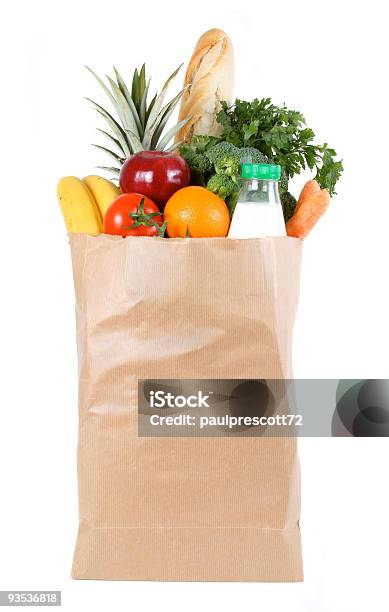 Shopping Bag Stock Photo - Download Image Now - Paper Bag, Supermarket, Groceries