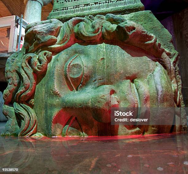 Yerebatan Cistern Stock Photo - Download Image Now - Architectural Column, Basilica Cistern, Bizarre