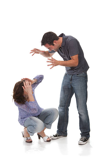 istock Angry couple yelling at each other 93539457