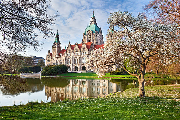 Neus Rathaus Hannover, il New Town City Hall - foto stock