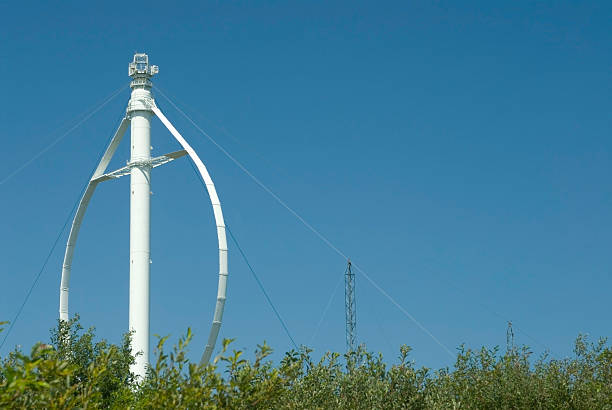 massima-turbina a vento ad asse verticale - turbina a vento ad asse verticale foto e immagini stock