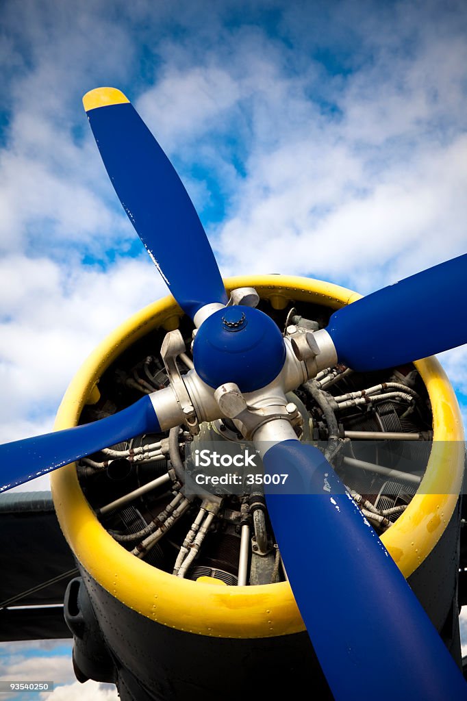 Storico di aereo - Foto stock royalty-free di Stile retrò