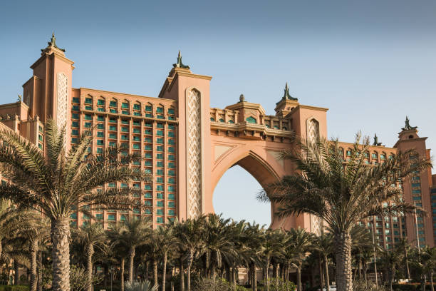 atlantis hotel, dubaj, zjednoczone emiraty zjednoczone - atlantis the palm zdjęcia i obrazy z banku zdjęć