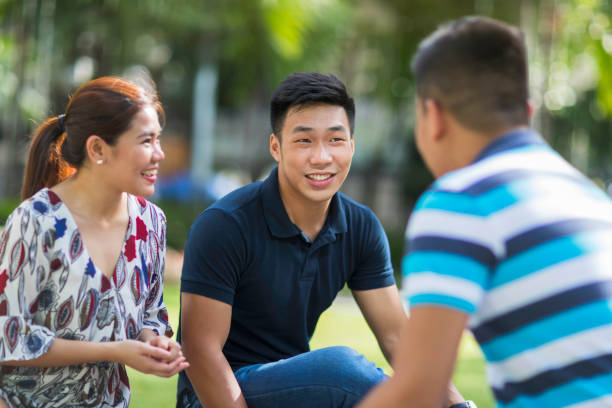 istock Meeting in the park 935407700