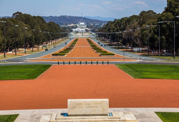 istock ANZAC Parade viewed from Australian War Memorial, Canberra, Australia 935411334