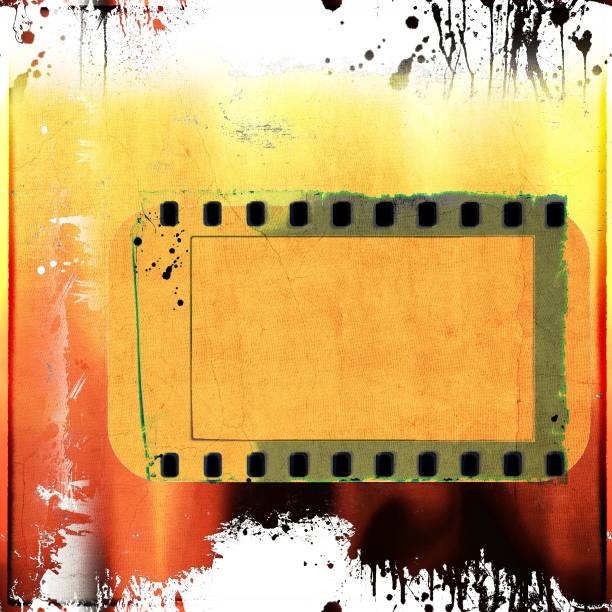 istock Grunge dripping banner or frame in red and yellow tones. 935412456