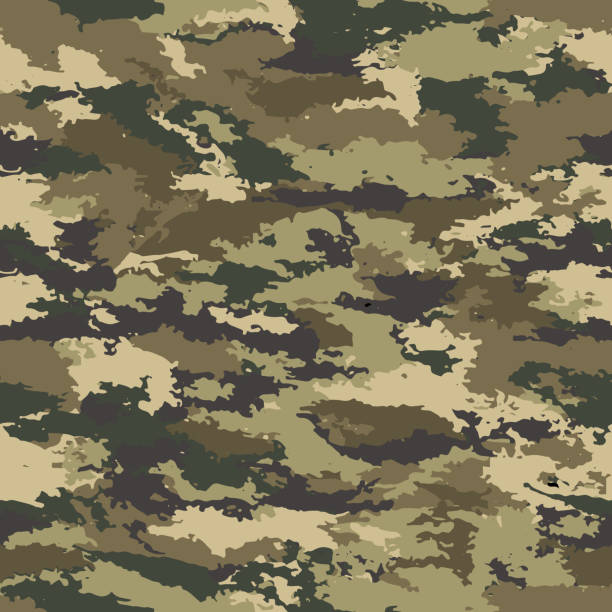 illustrations, cliparts, dessins animés et icônes de vector camouflage sans soudure - army us military military backgrounds