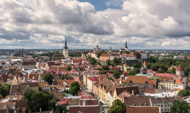 istock Clouds over Tallinn city, Estonia 935416804