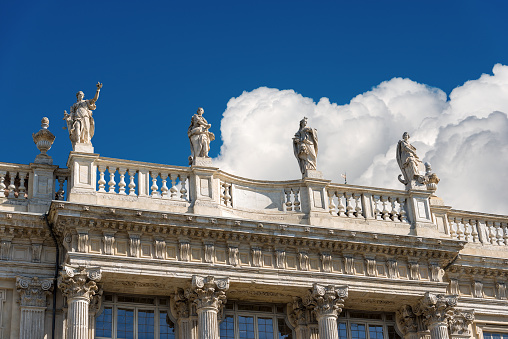 Torino Italy - Detail of Palazzo Madama