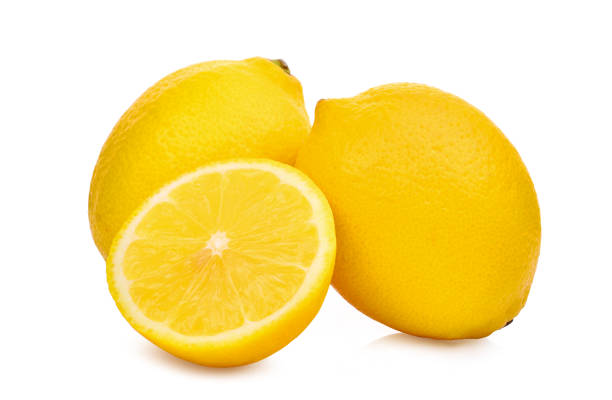 istock whole and half with slice lemon fruit isolated on white background 935431752