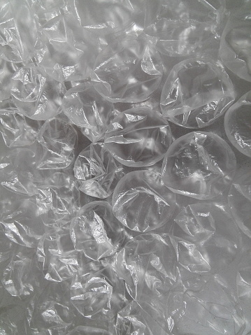 Close up of bubble wrap, used for packaging.