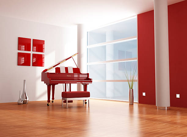 istock red and white  music room 93545342