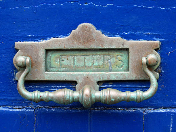 Traditional iron retro postbox for letters.