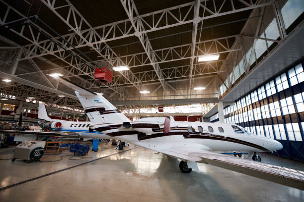 istock Aircraft in the hangar 935470978