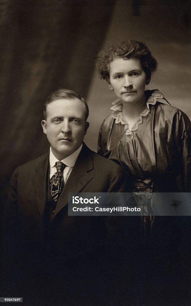 Браке пара Портрет, 1908 - Стоковые фото Вертикальный роялти-фри