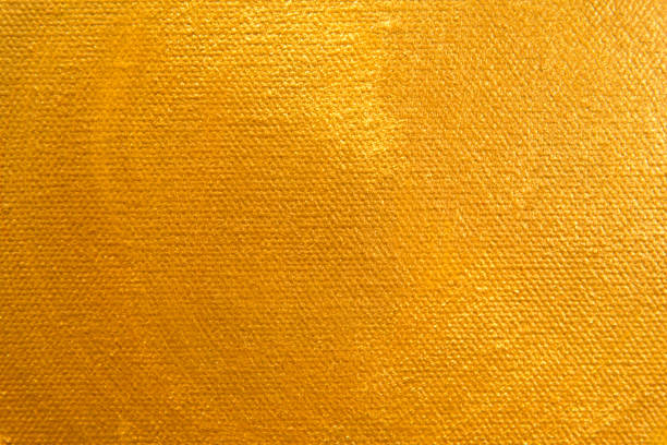 istock Close up Gold color paint on Painting canvas 935483452