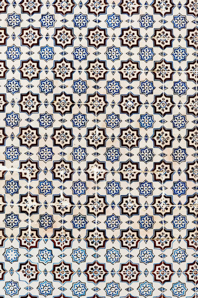 istock Andalusian style wall Azulejos tiles background 935484294