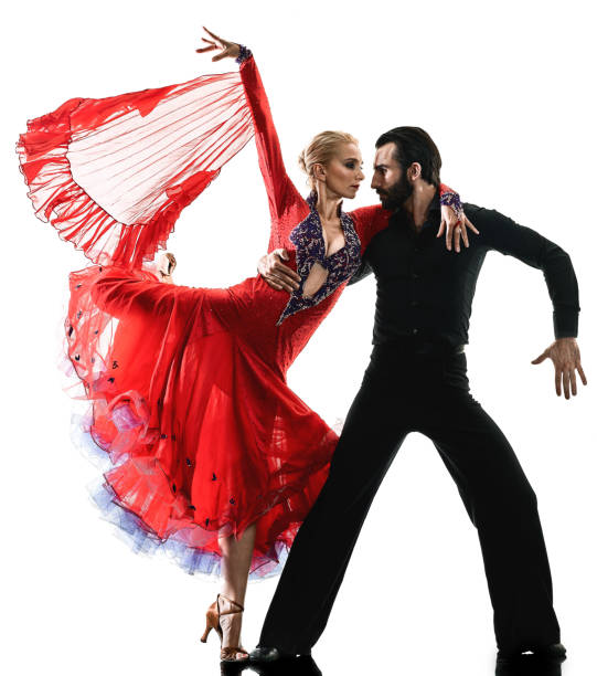 istock man woman couple ballroom tango salsa dancer dancing silhouette 935487918