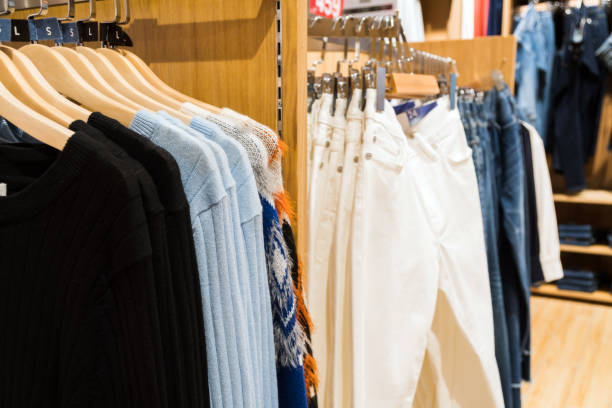 istock Clothes  show in the department store 935488290