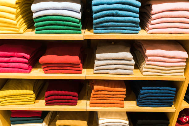 istock Clothes  show in the department store 935489532