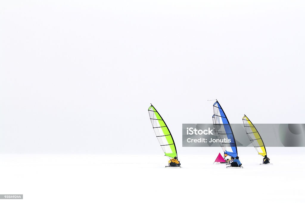 Gruppe von Eis-Boote - Lizenzfrei Eisboot Stock-Foto