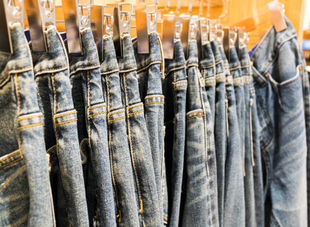 istock Jeans in the clothing store 935500646