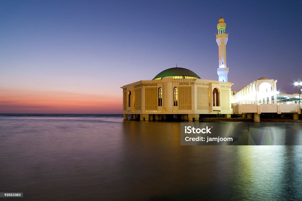 紅海沿いの水上モスク - ジッダのロイヤリティフリーストックフォト