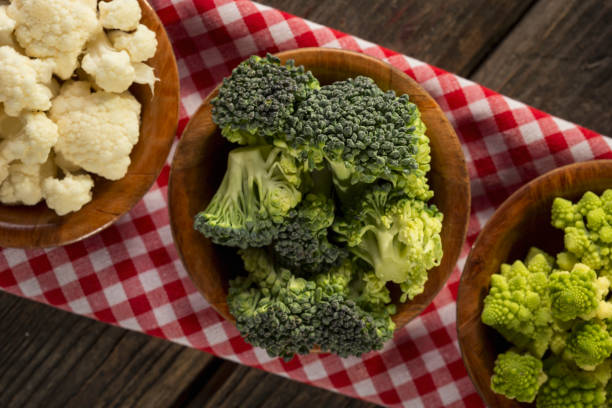 istock Cauliflower, broccoli and romanesco broccoli 935535216