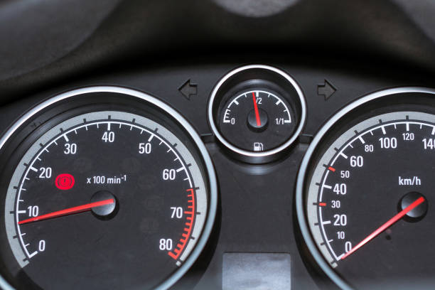 istock Car dashboard. Tachometer, speedometer and fuel 935538604