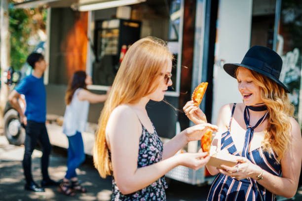istock Delicious food from food van 935551858