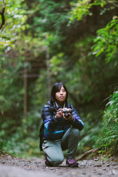 istock Woman taking photos in nature 935551908