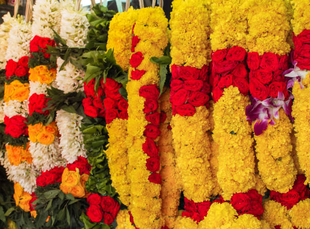 istock Flower garlands for Hinduism religious ceremony 935567446
