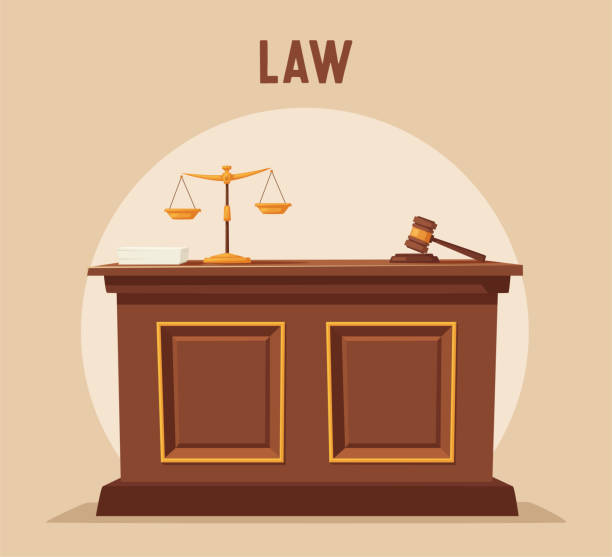 Courthouse Cartoon Vector Illustration Stock Illustration - Download Image  Now - Courtroom, Judge - Law, Judge - Entertainment - iStock