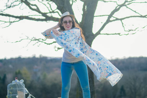 istock Woman lives in harmony and respect with nature 935642994