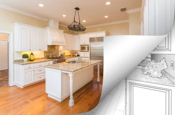 istock Kitchen Photo Page Corner Flipping with Drawing Behind 935649854