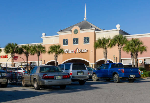 supermarket winn-dixie, destin, floryda - winn dixie zdjęcia i obrazy z banku zdjęć