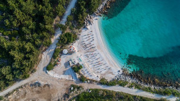 istock Marble beach (Saliara beach). Thassos island, Greece 935658572