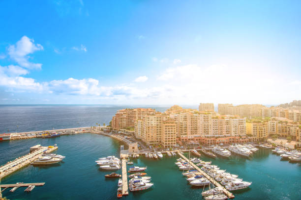 istock panoramic view of the bay with yachts in Monaco 935671222