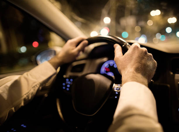 istock Driving at night in the city 935681016