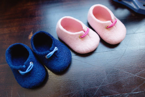 istock Hand made Merino wool shoes. 935684514