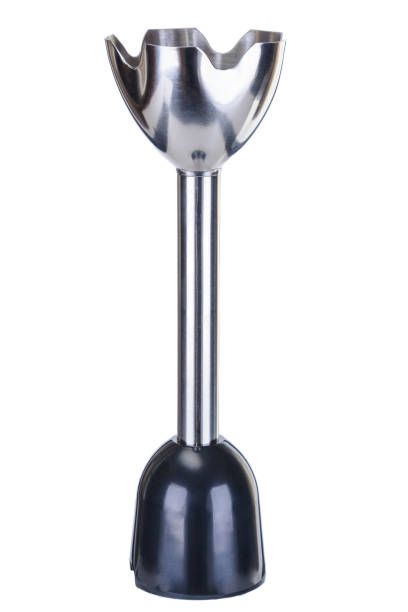 istock Black accessory stainless stell foot for hand blender on the white background 935684974