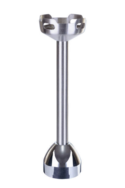 istock Black accessory stainless stell whisk for hand blender on the white background 935688500