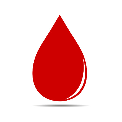 Red blood drop icon