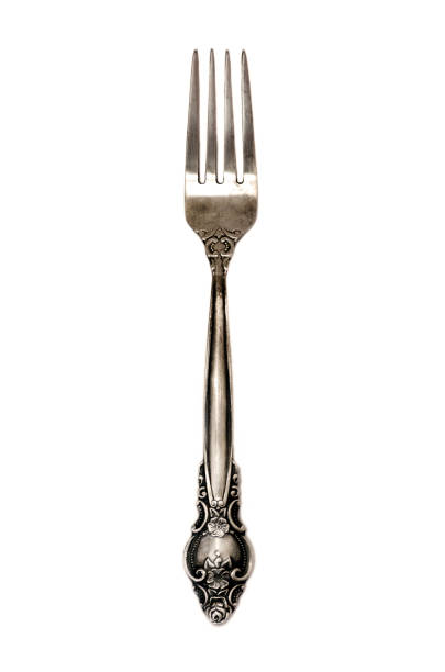 istock Vintage fork made of nickel silver 935701986